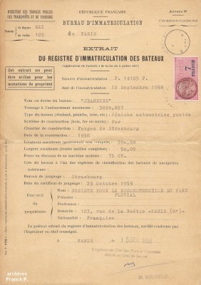 JEANNINE - extrait registre immatriculation.jpg (260.7 Kio) Vu 5443 fois JEANNINE - extrait registre immatriculation.jpg