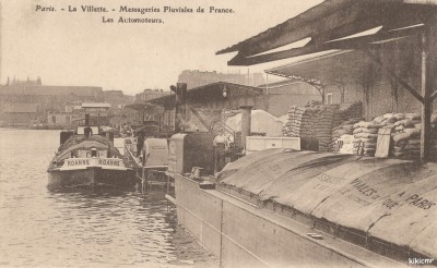 ROANNE - Paris - La Villette - Messageries Fluviales de France - Les automoteurs (1) (red).jpg