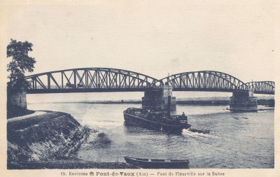 Environs de Pont-de-Vaux (Ain) - Pont de Fleurville sur la Saône (red).jpg