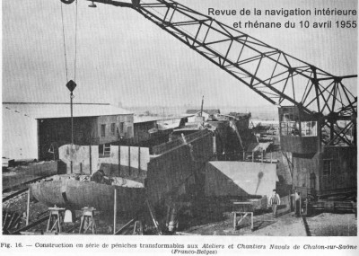 Ateliers et Chantiers Navals de Chalon-sur-Saône (franco-belges) - péniche transformable - Revue de la navigation intérieure et rhénane du 10 avril 1955 (Copier).JPG (122.24 Kio) Vu 7784 fois Ateliers et Chantiers Navals de Chalon-sur-Saône (franco-belges) - péniche transformable - Revue de la navigation intérieure et rhénane du 10 avril 1955 (Copier).JPG