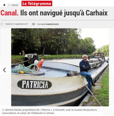 PATRICIA - navigation Carhaix - Le Télégramme (1).jpg (120.32 Kio) Vu 3899 fois PATRICIA - navigation Carhaix - Le Télégramme (1).jpg